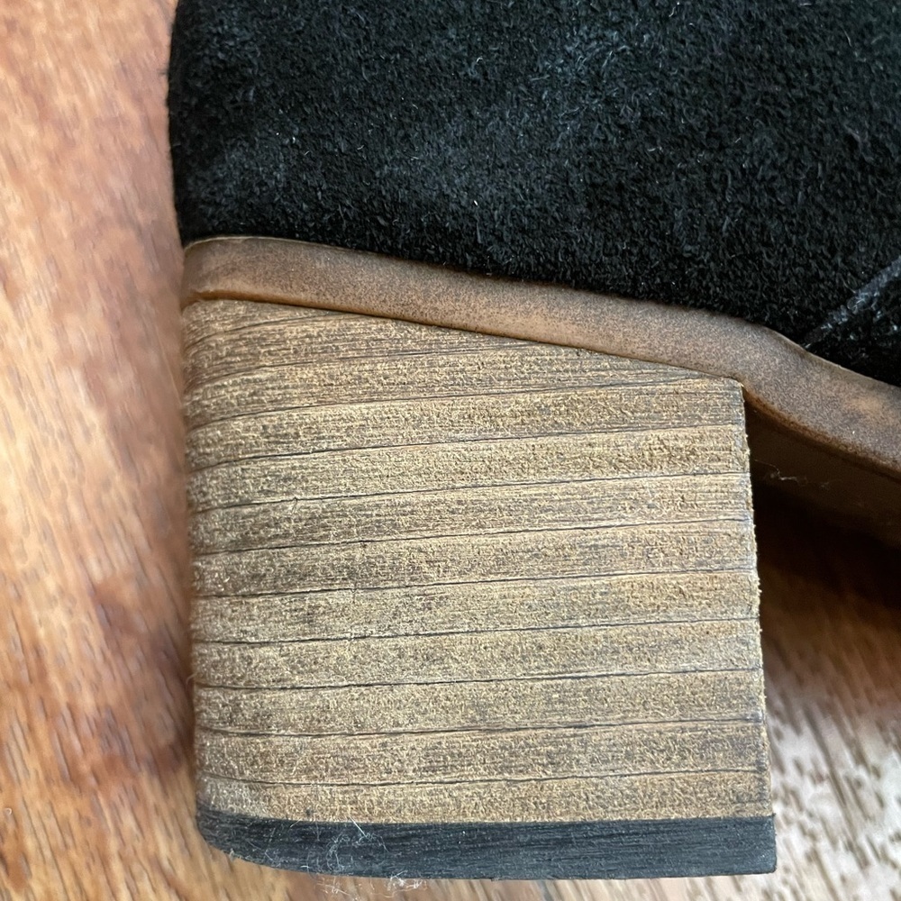 Black Onyx Suede Ankle Boots by BearPaw - Picture 9 of 10